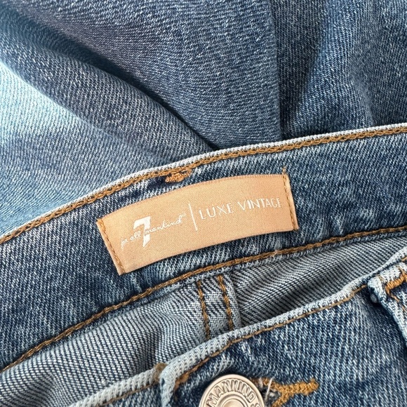 7 For All Mankind Light Blue Ankle Jeans - Picture 7 of 9